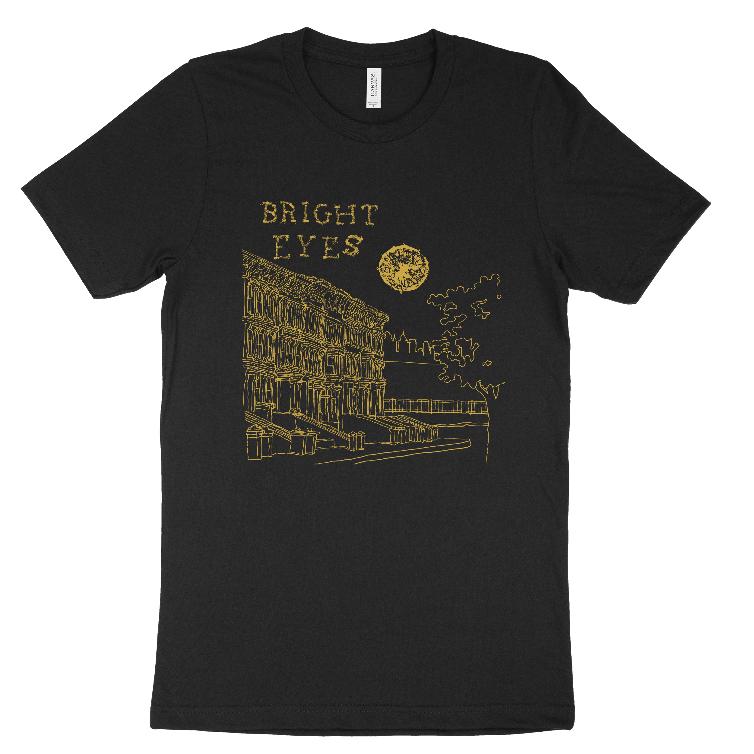 I'm Wide Awake It's Morning T-shirt (Gold Shimmer Ink)